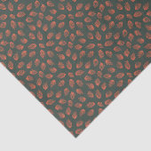 Chic Scatter Abstrakt Red Orange Feather Pattern Seidenpapier (Ausschnitt)
