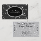 Chic-Schein-Kristall Visitenkarte (Vorne/Hinten)