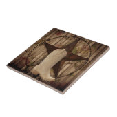 Chic Scheune Holz Texas Star Western Cowgirl Fliese (Seite)