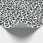 Chic, Schwarz-Weiß-Cheetah-Druck Geschenkpapier (Ecke)