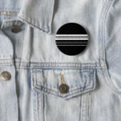 Chic Schwarz-weiß gestreift Button (Beispiel)