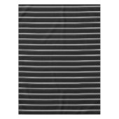 Chic Schwarz-weiß gestreift Tischdecke (Vorderseite)