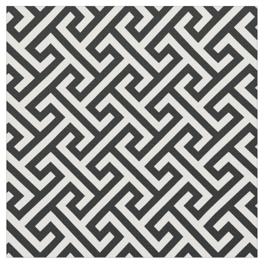 Chic Schwarz-Weiß-Muster Stoff (Nahaufnahme)