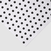 Chic Schwarz-weiß Polka Dots Cooles Muster Geschen Seidenpapier (Ausschnitt)