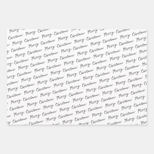 Chic Schwarz-weiß Red Green Modern Stripes Muster Geschenkpapier Set (Vorderseite 3)