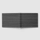 Chic Schwarz-weiß Stripes Muster modern elegant Gästebuch (Voll)