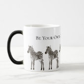 Chic Schwarz-weiß Zebras Tasse (Links)
