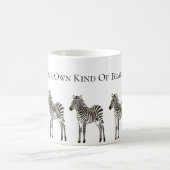 Chic Schwarz-weiß Zebras Tasse (Mittel)
