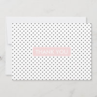 Chic Schwarz-weißer Polka-Punkt