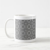 Chic Schwarz-weißes verziertes Musteraccessoire tr Kaffeetasse (Links)