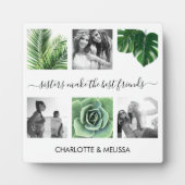 Chic-Schwestern, Collage aus weißem Foto Fotoplatte (Vorderseite)