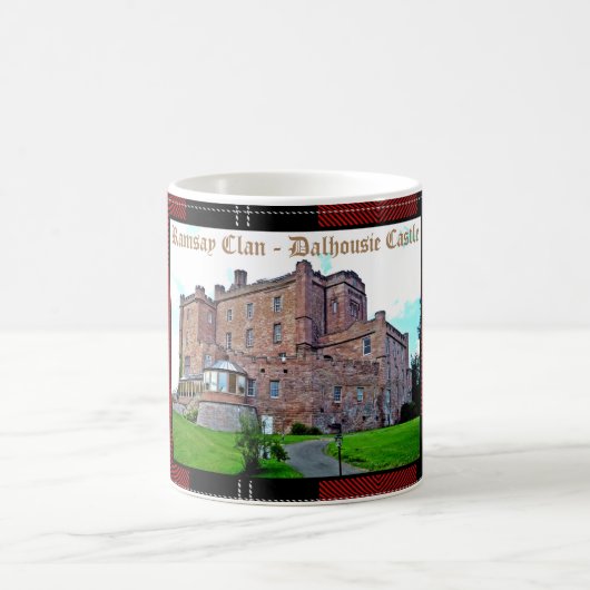 Chic Scottish Ramsay Clan Castle Tartan Name Kaffeetasse (Mittel)