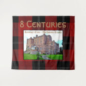Chic Scottish Ramsay Clan Castle Tartan Tapestan Wandteppich (Vorderseite (Horizontal))