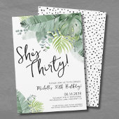 Chic Script 30. Geburtstag Einladung