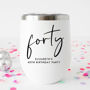 Chic Script 40. Geburtstag Party