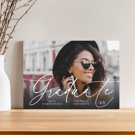 Chic Script | Ankündigung von Foto Abschluss