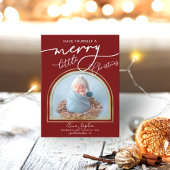 Chic Script Arch Frame Birth Ankündigung