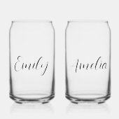 Chic Script Bachelorette Wedding Dosenglas (Vorderseite)