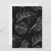 Chic Script Brunch für das Bride Brautparty Einladung (Rückseite)