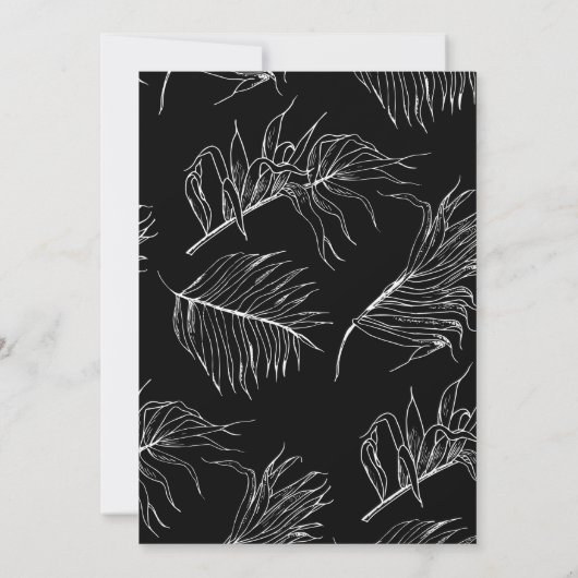 Chic Script Brunch für das Bride Brautparty Einladung (Rückseite)