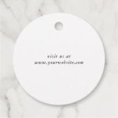 Chic Script Business Thank You Gift Tag Geschenkanhänger (Rückseite)