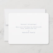 Chic Script Calligrafie Frohe Weihnachten Zwei Fot Mitteilungskarte (Rückseite)