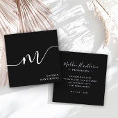 Chic Script Calligraphy Black Gift Certificate