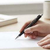 Chic Script Calligraphy Black Kugelschreiber