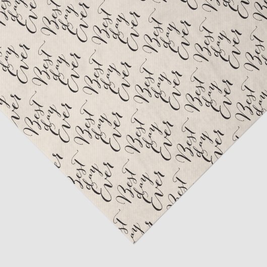 Chic Script Calligraphy Tissue Paper Seidenpapier (Ausschnitt)