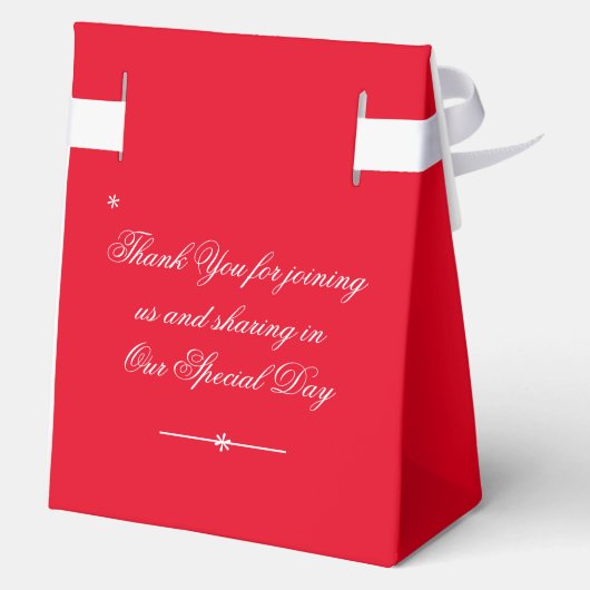 Chic Script-Elegant-Groß Rot von Engagement Geschenkschachtel (Rückseite)