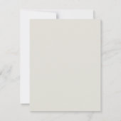 Chic Script Eucalyptus Foliage Minimale Hochzeit Einladung (Rückseite)