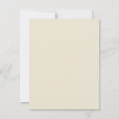 Chic Script Eucalyptus Foliage Minimale Hochzeit Einladung (Rückseite)