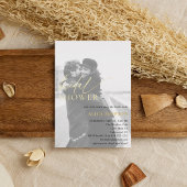 Chic Script Foto Brautparty Einladung