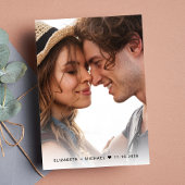 Chic Script Foto Cream Save The Date