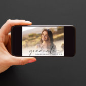 Chic Script Foto Graduation Party Einladung