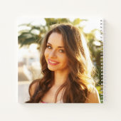 Chic Script Foto Graduation Party Guest Book Notizblock (Rückseite)