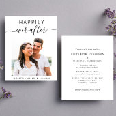 Chic Script Foto Hochzeitseinladung