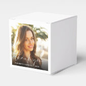 Chic Script Foto Overlay Abschluss Vielen Dank Geschenkschachtel (Vorderseite)