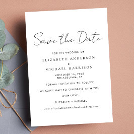 Chic Script-Foto Save The Date