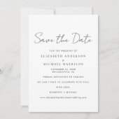 Chic Script-Foto Save The Date (Vorderseite)