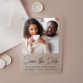 Chic Script-Foto Save the Date Acryleinladungen