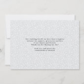 Chic Script Foto Vielen Dank Karte mit/ Back Messa (Rückseite)