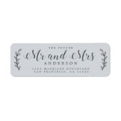 Chic Script Future Mr. Blue Rücksendeadresse (Vorne)