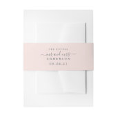 Chic Script Future Mr. Pastel Pink Wedding Einladungsbanderole (Vorderseite Beispiel)