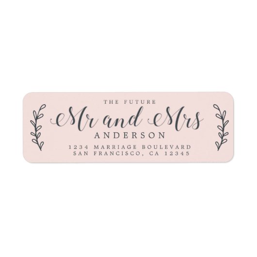 Chic Script Future Mr. Pink Rücksendeadresse (Vorne)