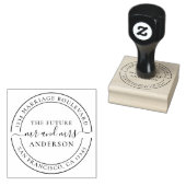 Chic Script Future Mr. Round Rücksendeadresse Gummistempel (Stempel)