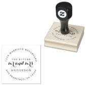 Chic Script Future Mr. Round Rücksendeadresse Gummistempel (Stempel)