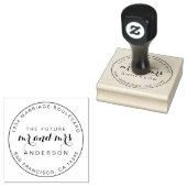 Chic Script Future Mr. Round Rücksendeadresse Rub Gummistempel (Stempel)