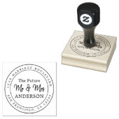 Chic Script Future Mr. Round Rücksendeadresse Rub Gummistempel (Stempel)