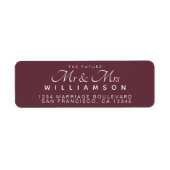 Chic Script Future Mr. Wedding Address (Vorne)